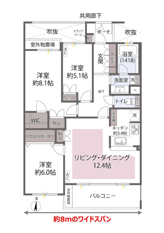 ドューエ永福フォーリア 間取図・土地図